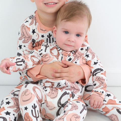 Rodeo Ready Footie Zippered One Piece