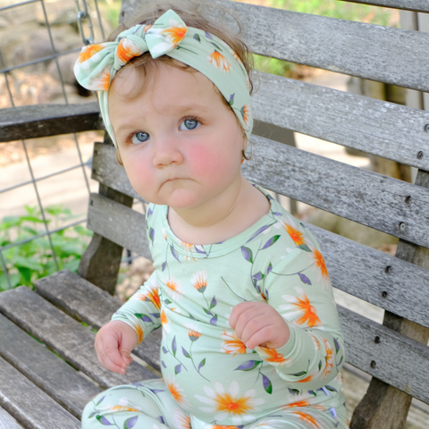 Daisy Floral Bow Headband