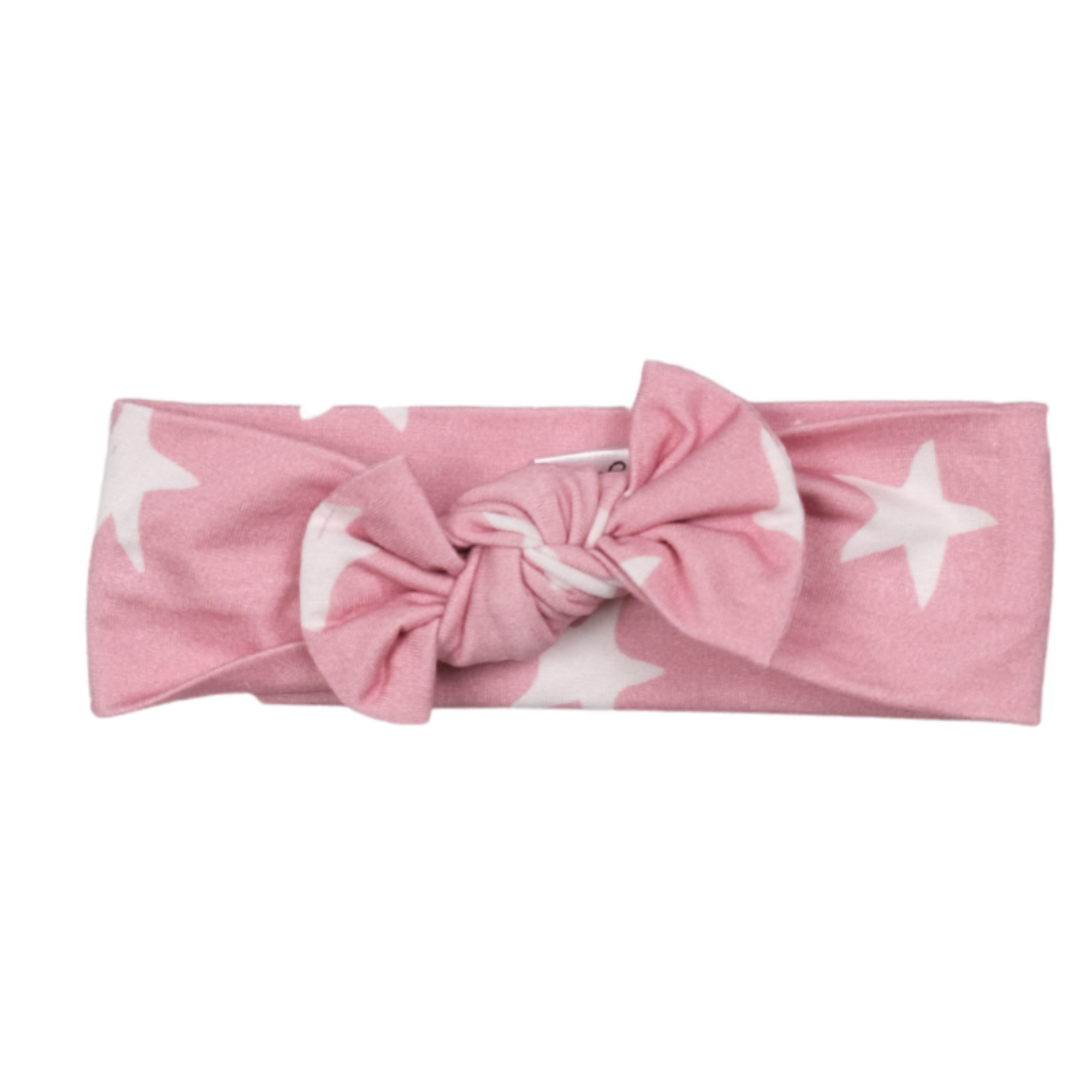 Pink Stars Bow Headband