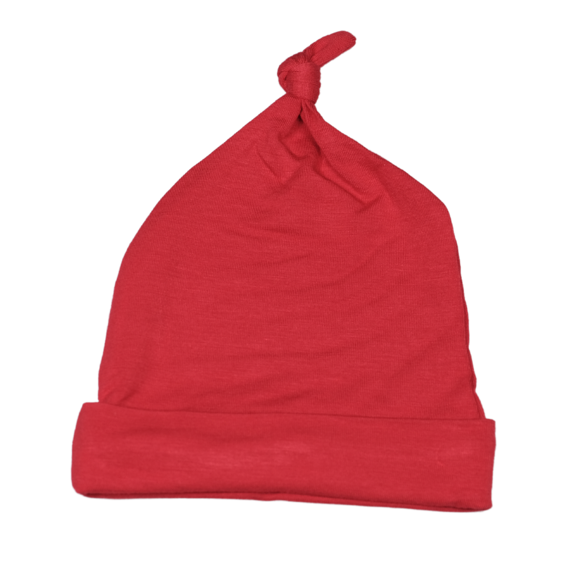 Red Bamboo Viscose Knotted Hat