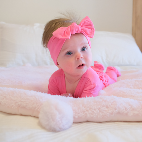 Pink Bow Headband