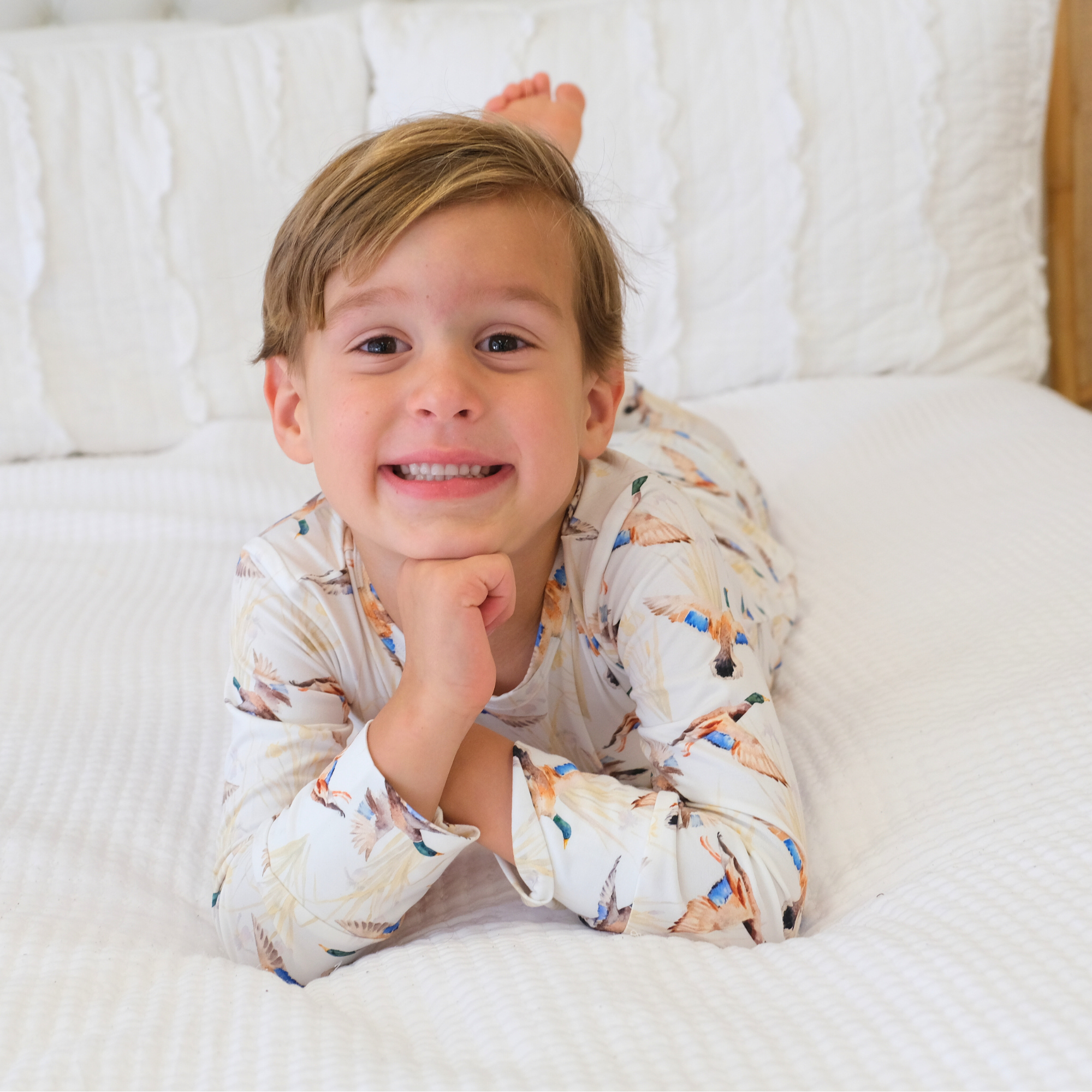 Mallards Two-Piece Bamboo Viscose Pajamas