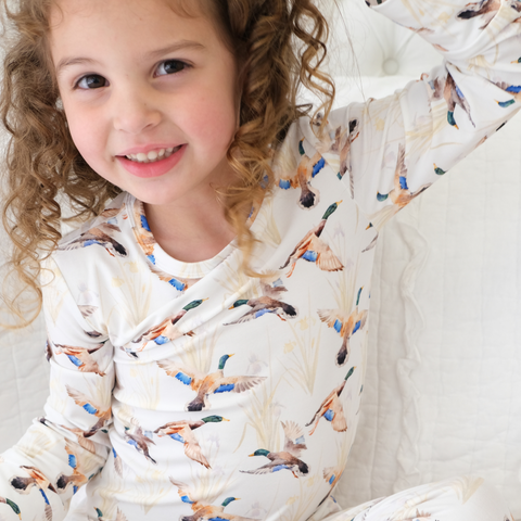 Mallards Two-Piece Bamboo Viscose Pajamas