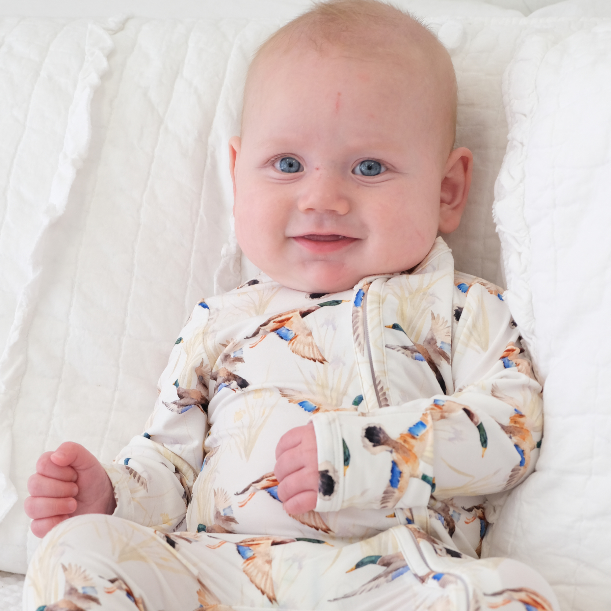 Mallards Bamboo Viscose Pookie Jamas Zipper Footies