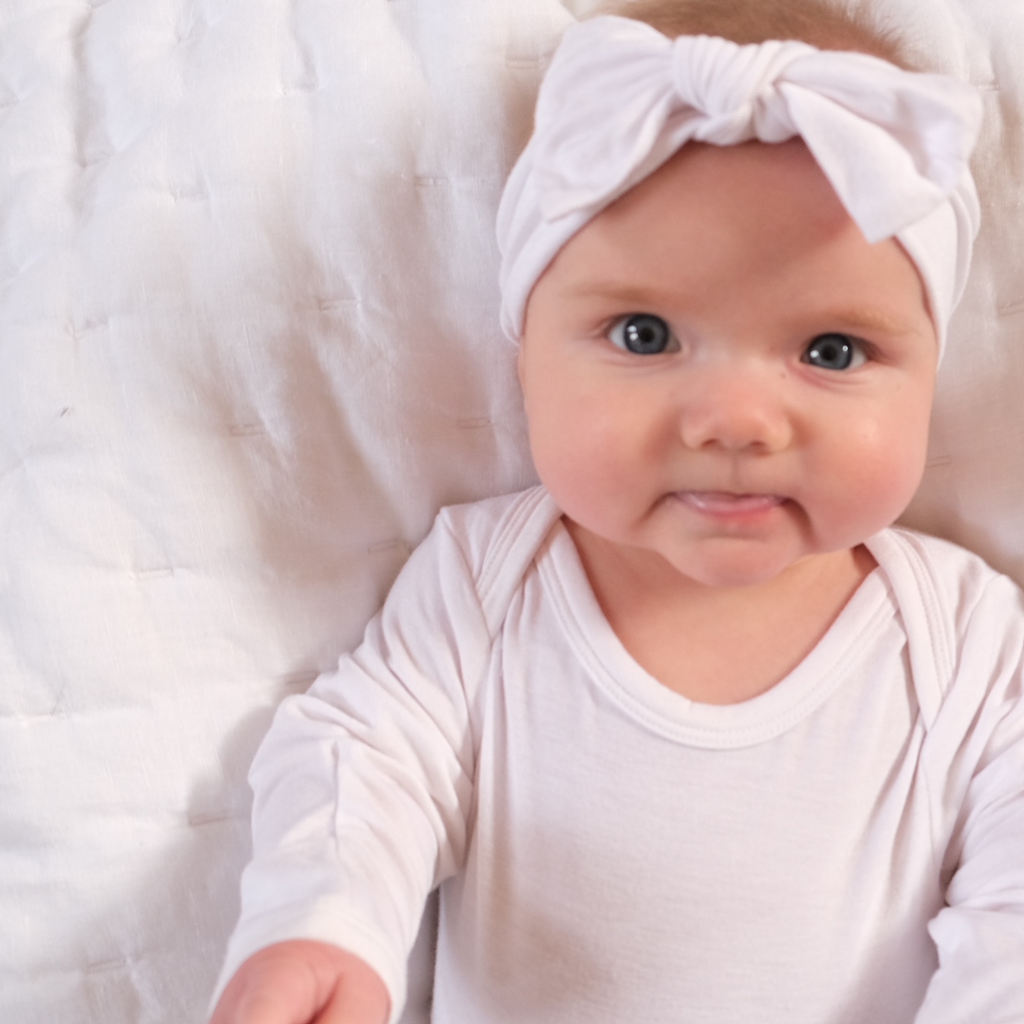 White Bow Headband